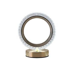Lampara Cristal Circular Mesa Oficina Dormitorio Baño Lau