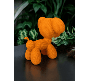 Figura Decorativa- Perro de Globo Tejido