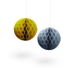 DECO 2 ESFERA DORADO/PLATEADO X1 UNI