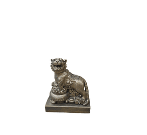 Estatua de León Feng Shui de la Buena Suerte Golden