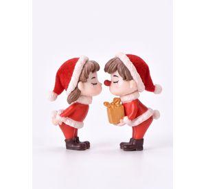 Set 2 Figuras Navidad Enamorados , Decoracion Casa , Dpto