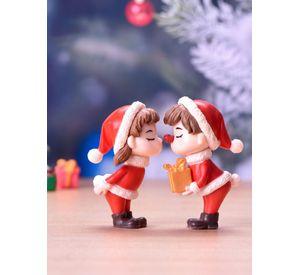 Set 2 Figuras Navidad Enamorados , Decoracion Casa , Dpto
