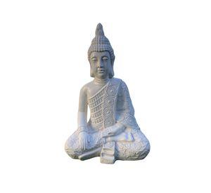Buda Meditación Mudra Bhumisparsha White Line 50 cm