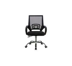 Silla de escritorio ergonómica Lumax Ezri con tapizado de mesh negra