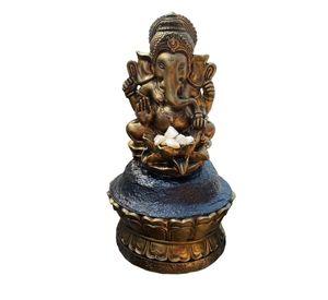 Figura Ganesha Portavela Golden 44 cm