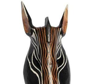 MASCARA DE ZEBRA NEGRO CON RAYAS CAFÉ