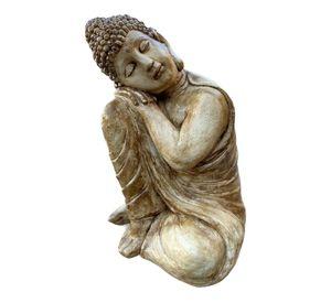 Figura Buda Durmiente Marfil 50 cm