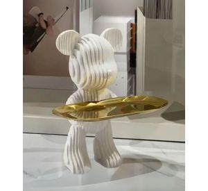 Figura Decorativa Oso Moderna Elegante Adorno Hogar Jhn