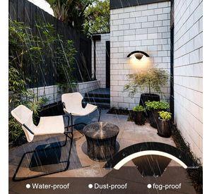 Aplique Luz Pared Impermeable LED 9W Exteror Jardin Lau