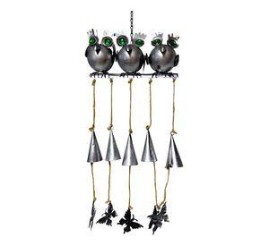 Adorno Decorativo Colgante Campanilla Viento Búhos Jhn