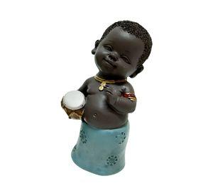 Set 2 Figura Ere Boy 13 Umbanda Candomblé Color Azul Jhn
