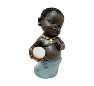 Set 2 Figura Ere Boy 13 Umbanda Candomblé Color Azul Jhn