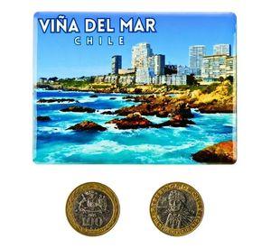 Pack 4 Imán Cerámica Vina del mar