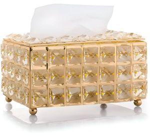 Caja Cofre Cristal Soporte Pañuelos Rectangular Hogar Lau