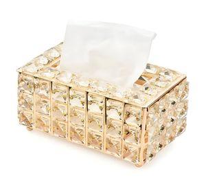 Caja Cofre Cristal Soporte Pañuelos Rectangular Hogar Lau