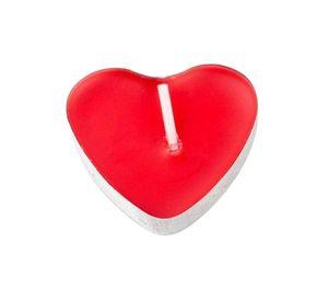 Set 7 Velas Forma Corazón Decoración Romántica Amor Jhn