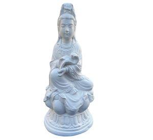 Figura Madre Guan Yin White Line 55 cm