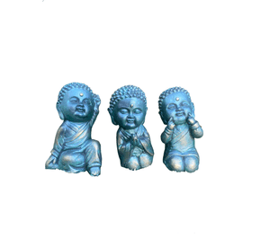 Buditas Amor/Fe/Paz Golden Blue 16 cm