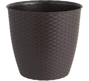 Molde Maceta Macetero Circular Plastico Ratan