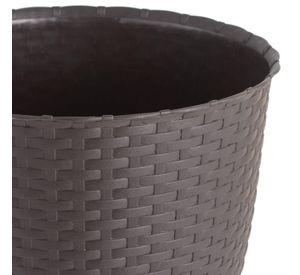 Molde Maceta Macetero Circular Plastico Ratan