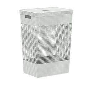 Cesta De Ropa Grid Con Tapa 49 L Blanco Océano