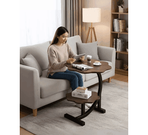Mesa Flor Living Lateral, Mesa Auxiliar Centro 2 Niveles