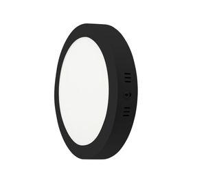 SOBREPUESTO LED REDONDO DAUMER MARCO NEGRO 24W LUZ CALIDA