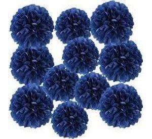 DECO FLUFFY AZUL 35CM X1 UNI