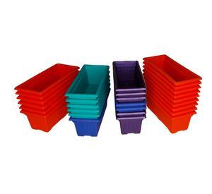 Pack 50 Jardinera Colores Y Diseño 16 Cm.