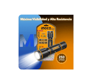Linterna Led Industrial Aluminio Ingco 250lm Resistente