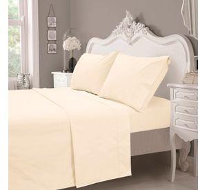 Juego de Sabanas 200 Hilos Lisa Beige 2 Plazas