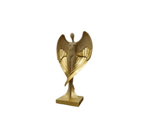 Estatua Decorativa Figura Ángel Alas Desplegadas Adorno Jhn