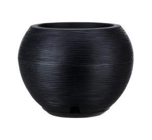 MACETERO FLORIDIS FLORENCIA NEGRO 32CM CON PLATO