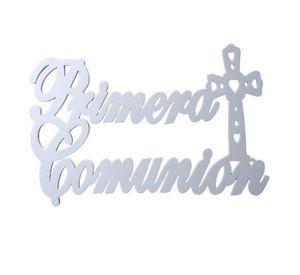 COLGANTE GOMA EVA PRIMERA COMUNION BLANCO