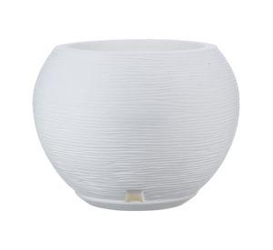 MACETERO FLORIDIS FLORENCIA BLANCO 32CM CON PLATO