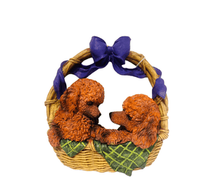 Figura Decorativa Colgante 2 Perritos 30cm