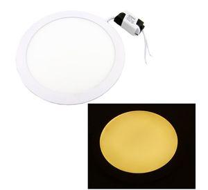 FOCO LED PANEL 18 WATT EMBUTIDO REDONDO LUZ CALIDA PARA CIELO FALSO