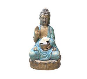 Figura Buda Cuenco Mudra Abhaya Green Line