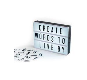 Caja De Luz USB + 2 Set Letras Símbolos Y Nros.