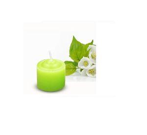 PACK 12 MINI VELAS ROMANTICAS VERDES 3.5 CM