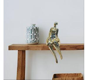 Set 2 Escultura Mujer Decoración Moderna Centro Mesa Jhn