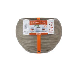 MACETERO FLORIDIS FLORENCIA BEIGE 19CM CON PLATO