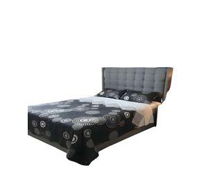 SET DE SABANAS 100% EXTRASUAVE PLAZA Y MEDIA NEGRO C2