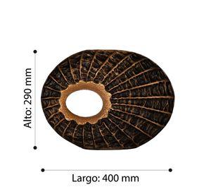 Adorno decorativo Sakti Cerámica Marron 40×12×29cm