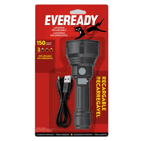 Eveready Linterna Recargable Usb 150 Lumenes 3 Modos