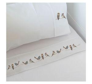 Juego de Sábanas Moisés Pajaritos Amigos