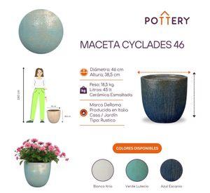 Maceta Cyclades 46 Verde Lutecio