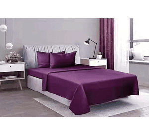 Juego sabanas polar king 4 piezas color morado