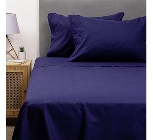 PACK 2 SABANAS ARTHOME AZUL + BLANCO 1,5 PLAZAS