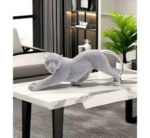 Estatua Animal Coleccionable Escultura Artesanía Plata Jhn